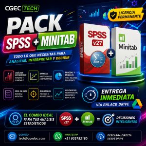 PACK SPSS + MINITAB